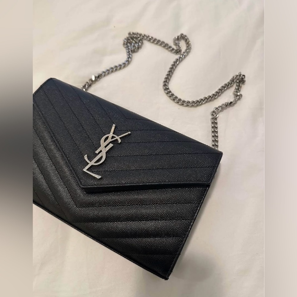 YSL Saint Laurent Black Purse - with box & reciept